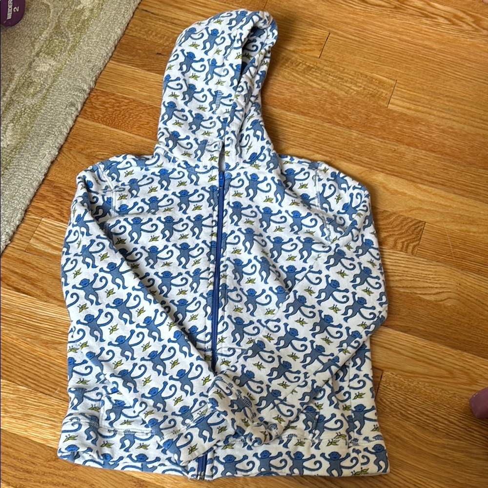 Roller Rabbit Blue and White Kids Hoodie